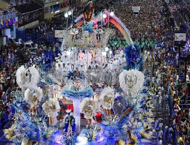 Desfile de 2020 da Beija-Flor no Sambódromo - Crédito da imagem: Divulgação / Fernando Grilli - Riotur